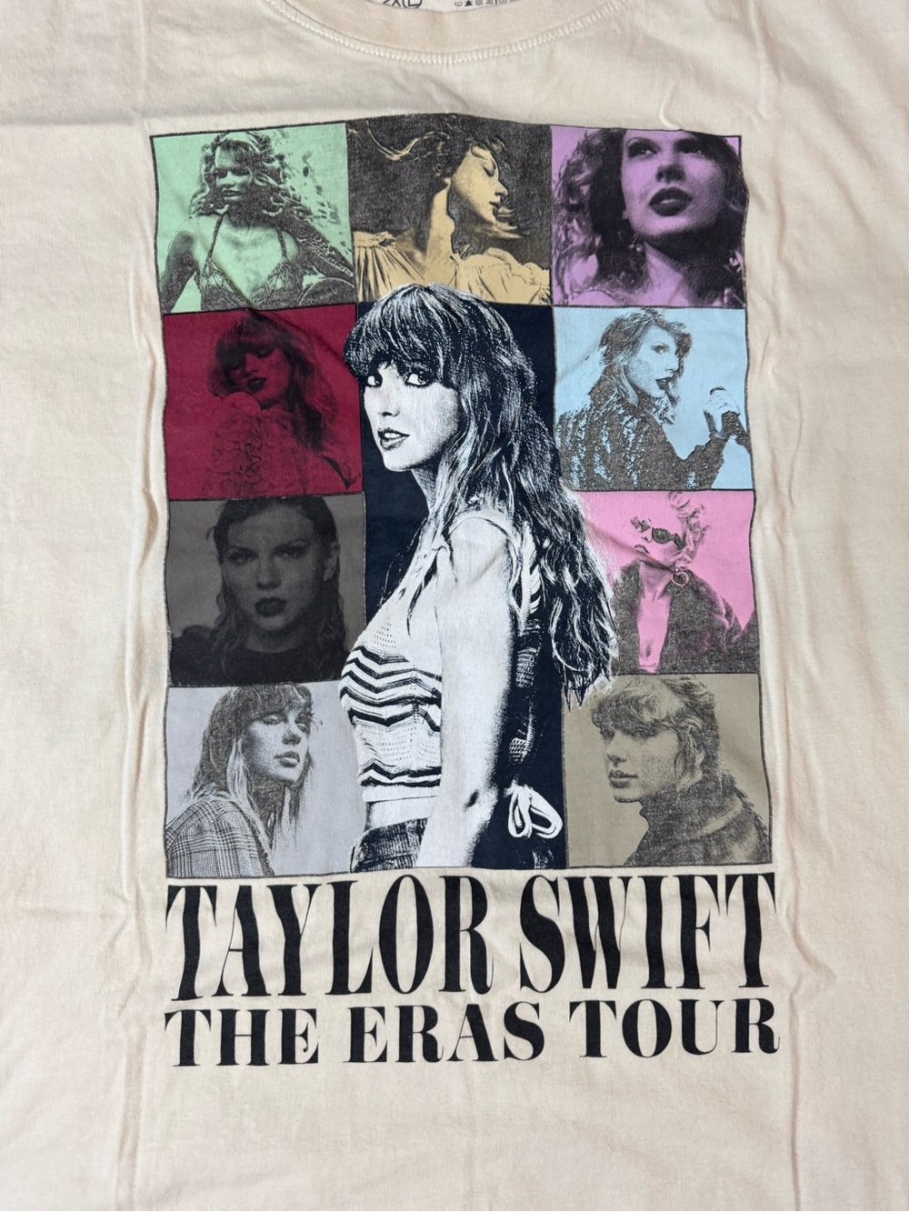 Taylor Swift The Eras Tour Merchandise Short Sleeve Tshirt in Cream, XL - Picture 3 of 5